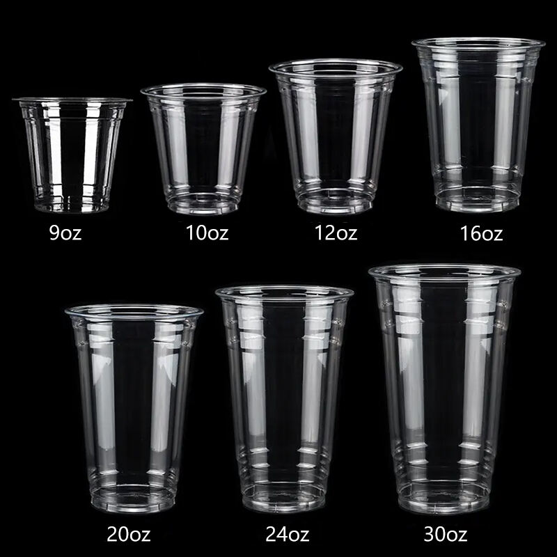 1000pcs Pack Disposable Plastic Cups for Drinks PET Drink Cup for Beverage and Cold Drink