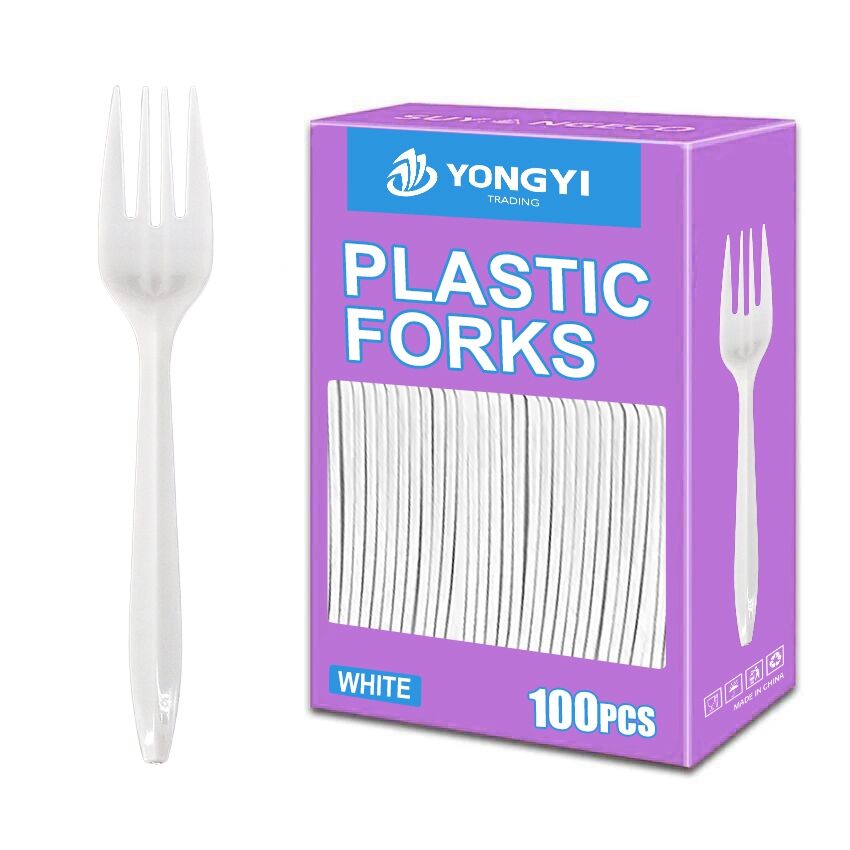  Best-selling disposable PP plastic tableware set with 2.5G fork
