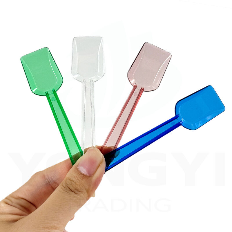 Prix d'usine en gros Emballage individuel Cuillère mini colorée pour glace