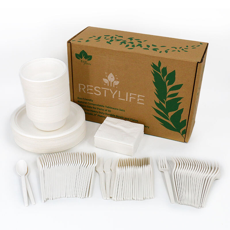 Bagasse Cutlery Set