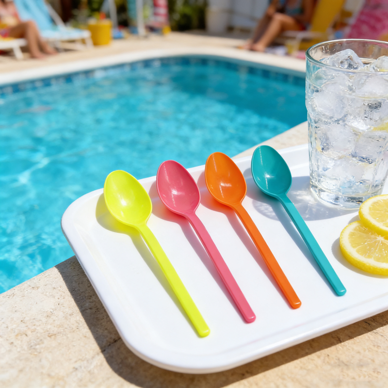 Flight Cutlery Napkin Salt Pepper Set 5 Pcs White Meal Kit Disposable Cutlery Pp Plastic Modern