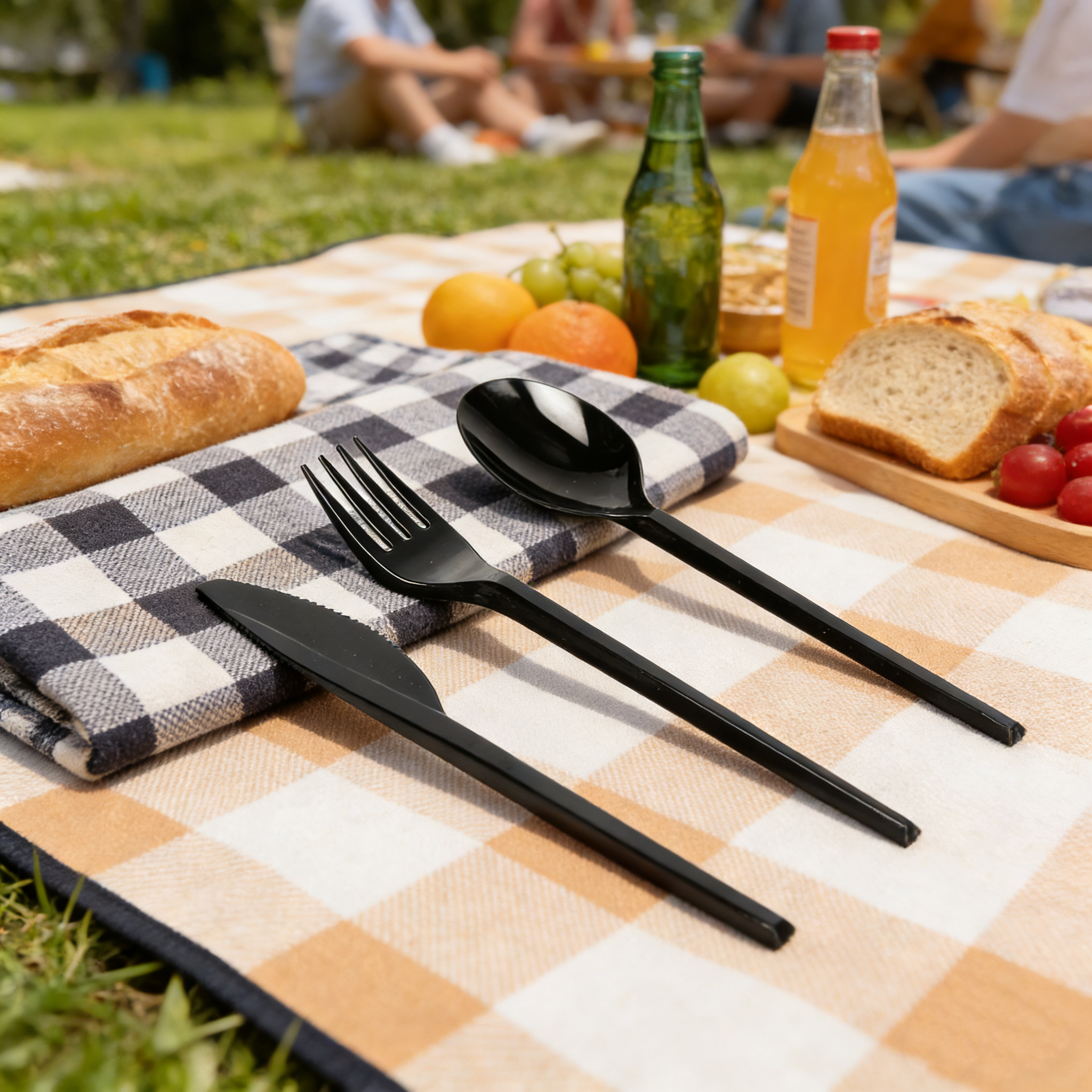 High Quality Set Fork Spoon Knife Camping Cutlery for Kitchen Suitable for Wedding Party PS Disposable Cutlery