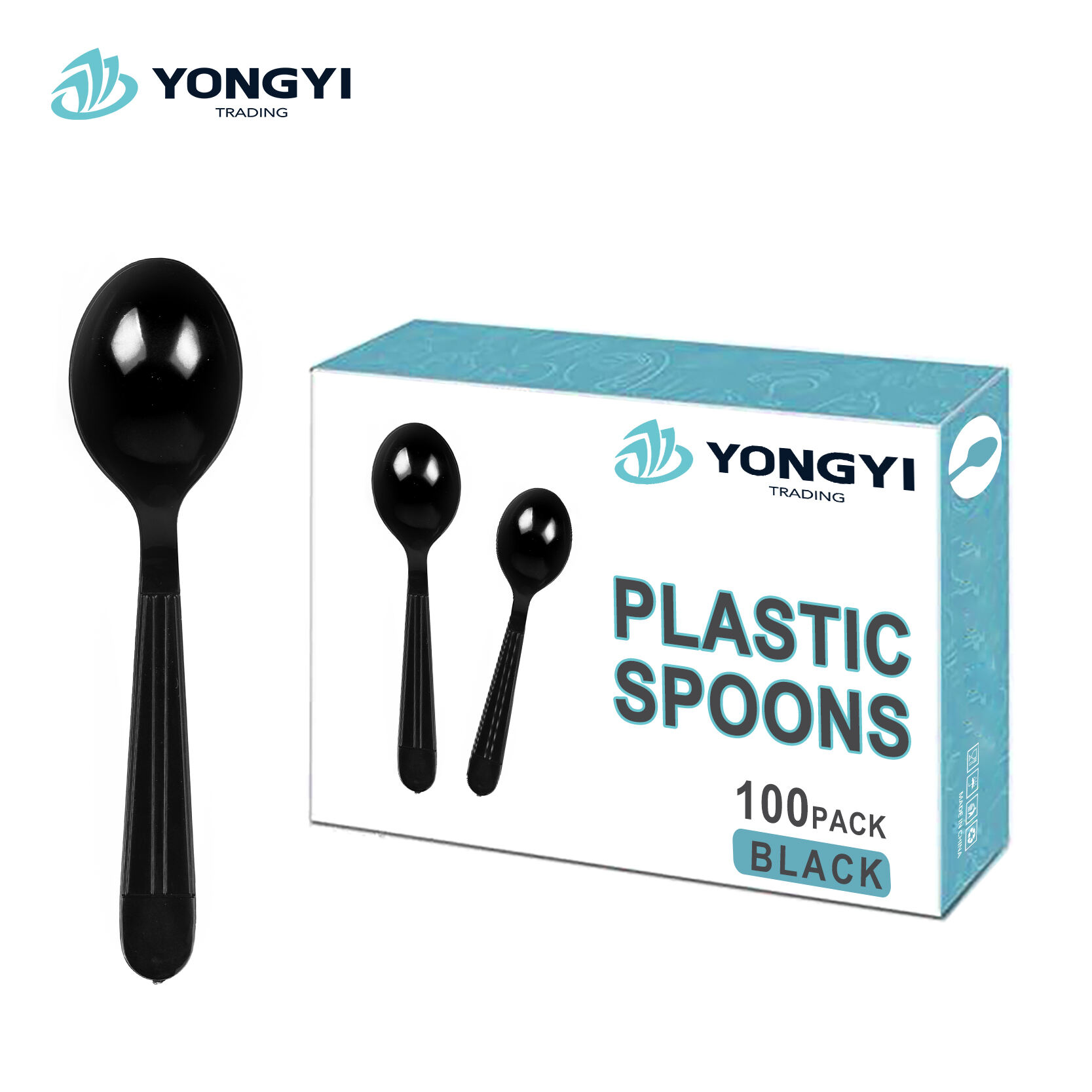 Best-selling disposable PP plastic tableware set with 5G spoon