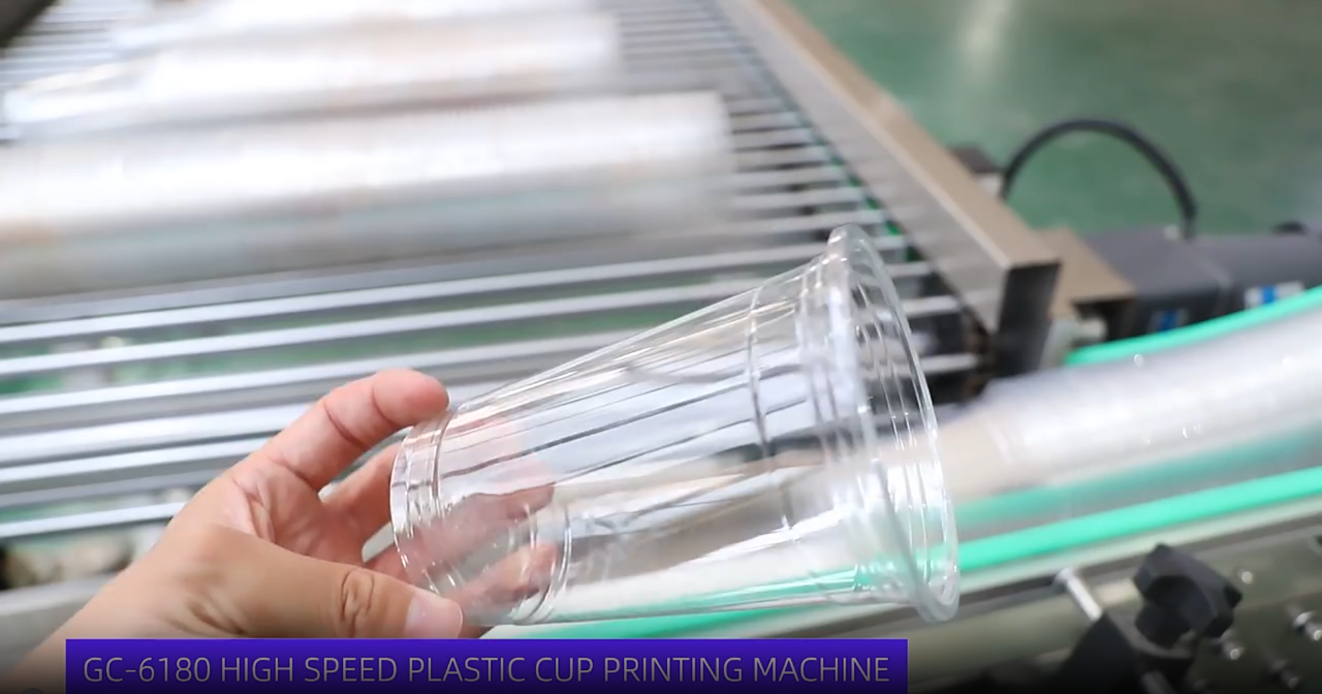 Six color cup printing machine