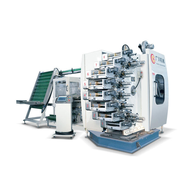 Eight color plastic cup printing machine