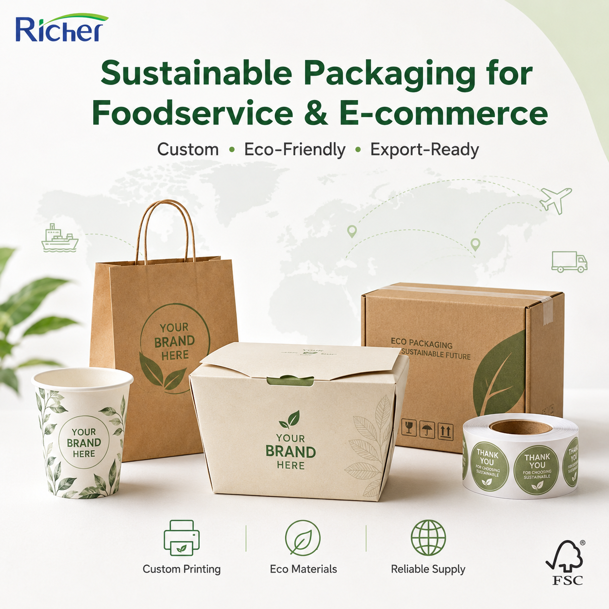 Sustainable Custom Packaging Solutions for Foodservice and E-commerce Buyers in 2026
