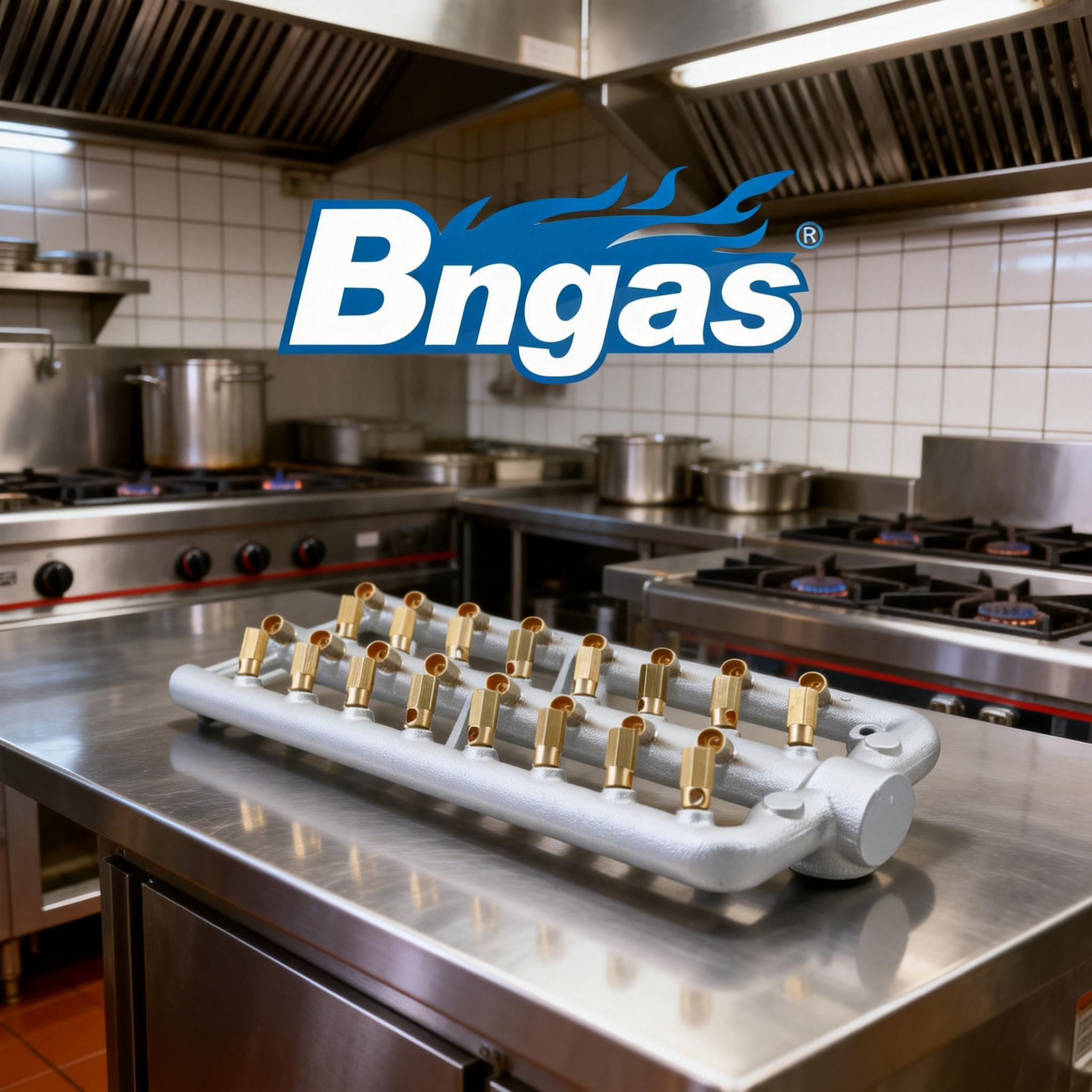 jimeng-2026-01-16-6488-将32头喷射式双焰燃烧器放置在中餐厅后厨的不锈钢操作台上，背景是典型的中餐厅后厨....png