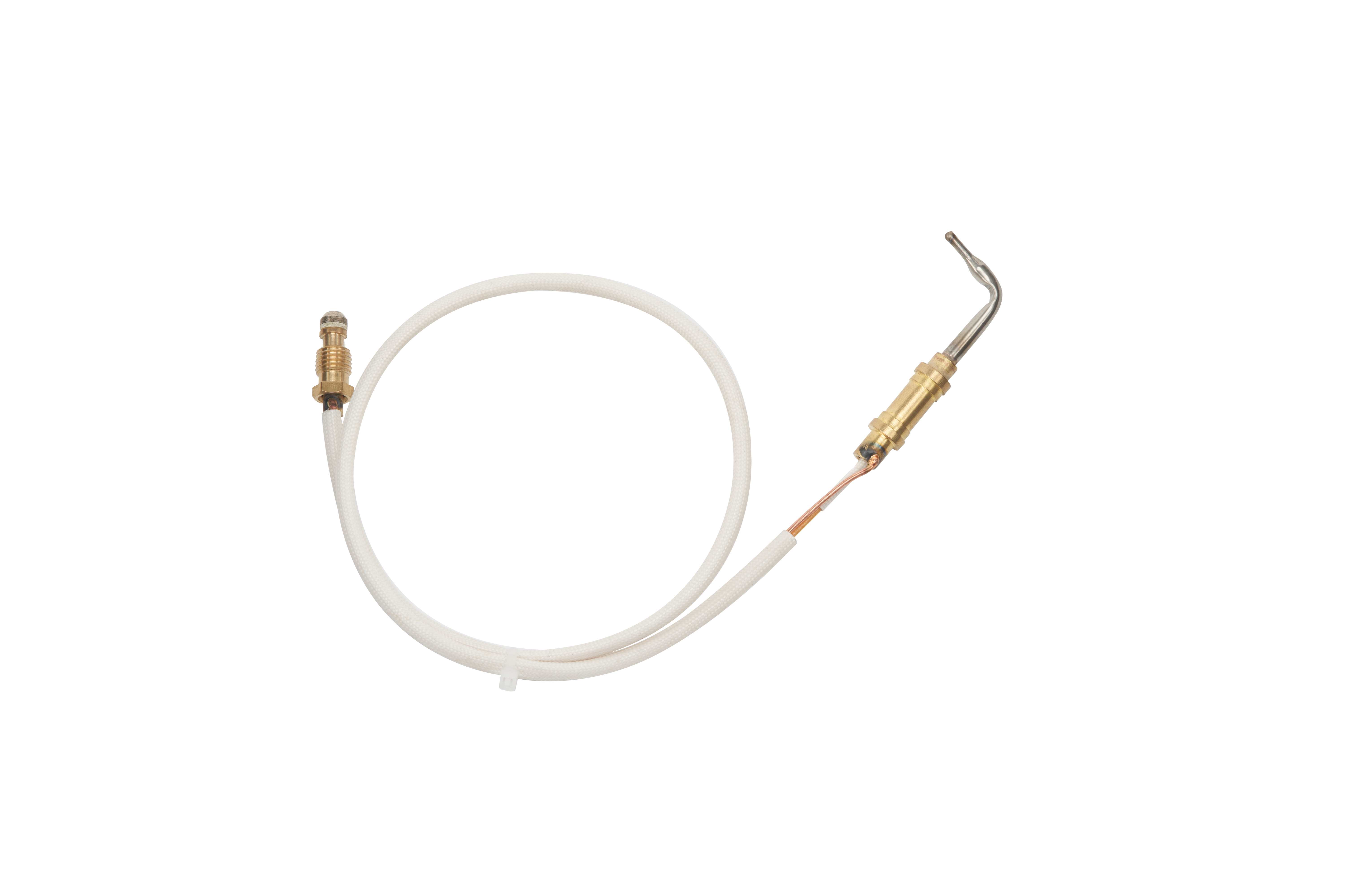 Bent Head Gas Thermocouple with Fiberglass Sleevee for Robertshaw or Honeywell BN4408