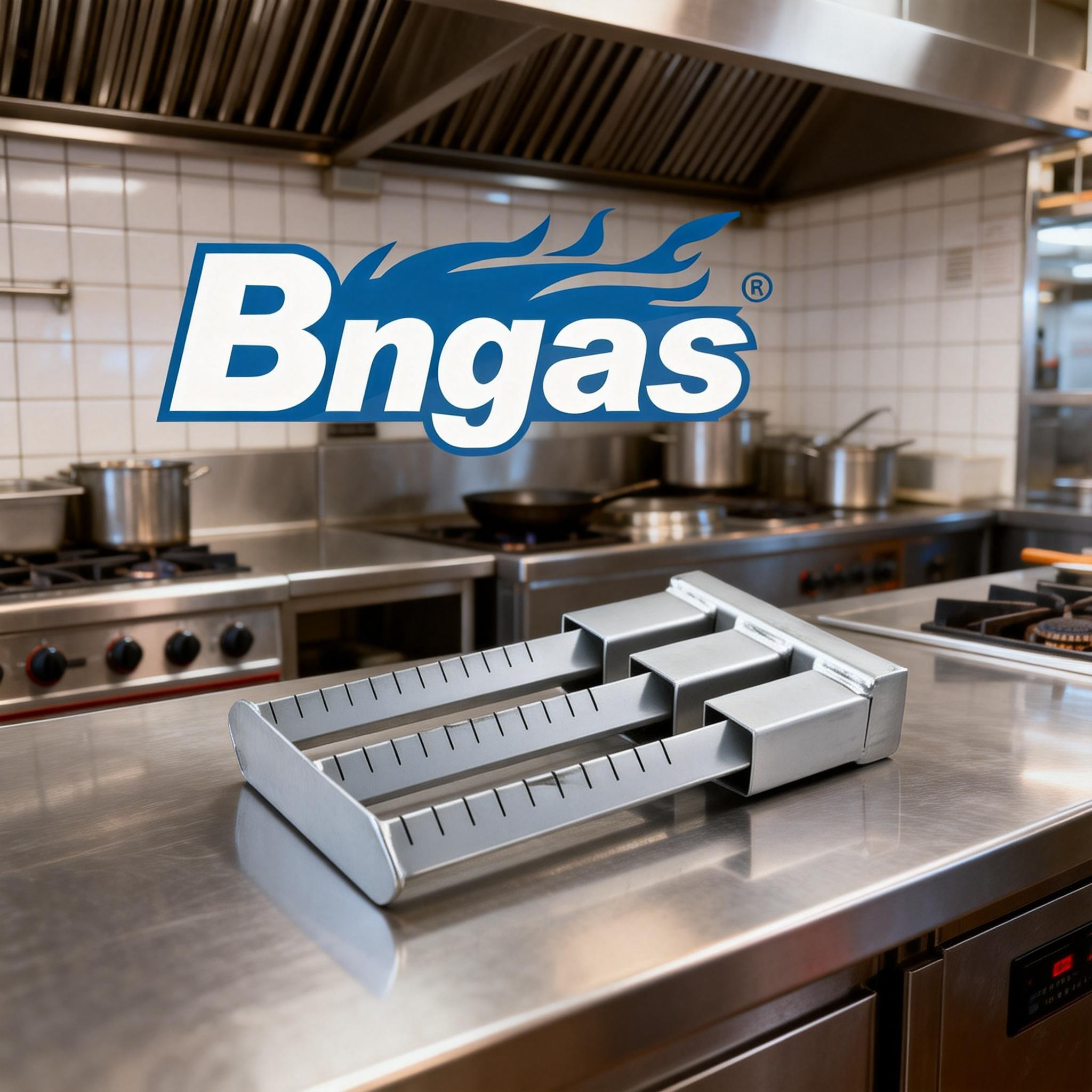 jimeng-2026-01-16-1861-将3杆燃烧器放置在中餐厅后厨的不锈钢操作台上，背景是典型的中餐厅后厨环境，有不锈....png