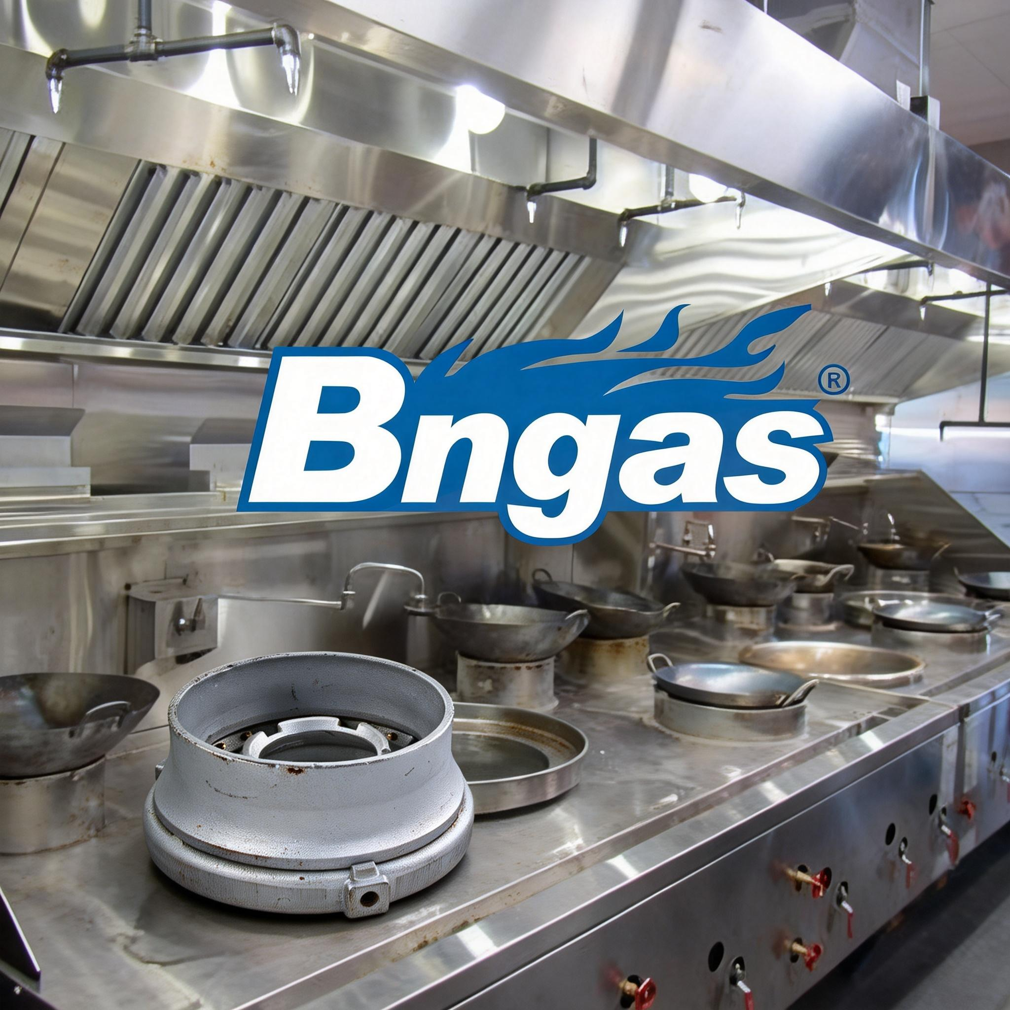 jimeng-2026-01-16-7656-将涡流燃烧器放置在中餐厅后厨的灶台旁边上，在画面合适位置添加“Bngas”蓝色火....png