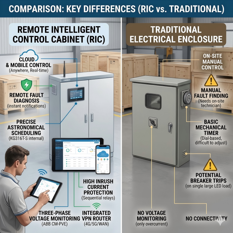 Растојано интелигентан контролни кабинет (РИЦ) против традиционалног електричног кабинета: који је најбољи за ваш ЛЕД пројекат?