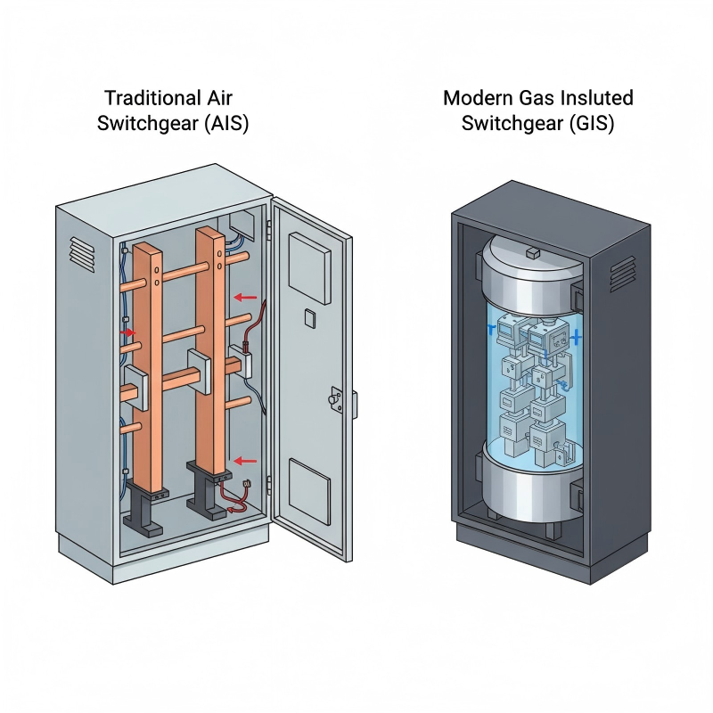 10kV Substation Selection: Why Gas Insulated Switchgear (GIS) is Replacing Traditional Air Insulated Switchgear (AIS)?