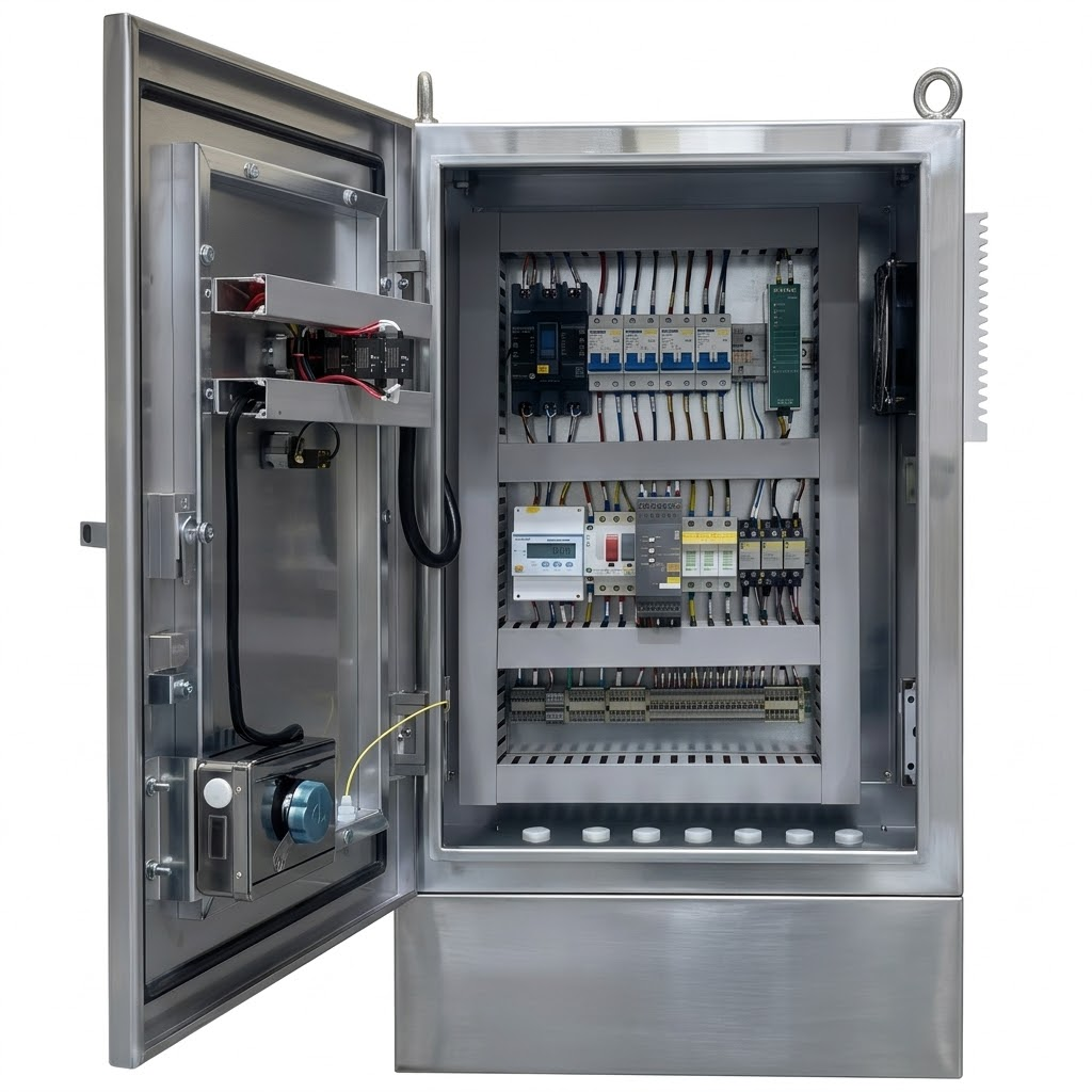 Waterpark RVS-filterpompbesturingskast