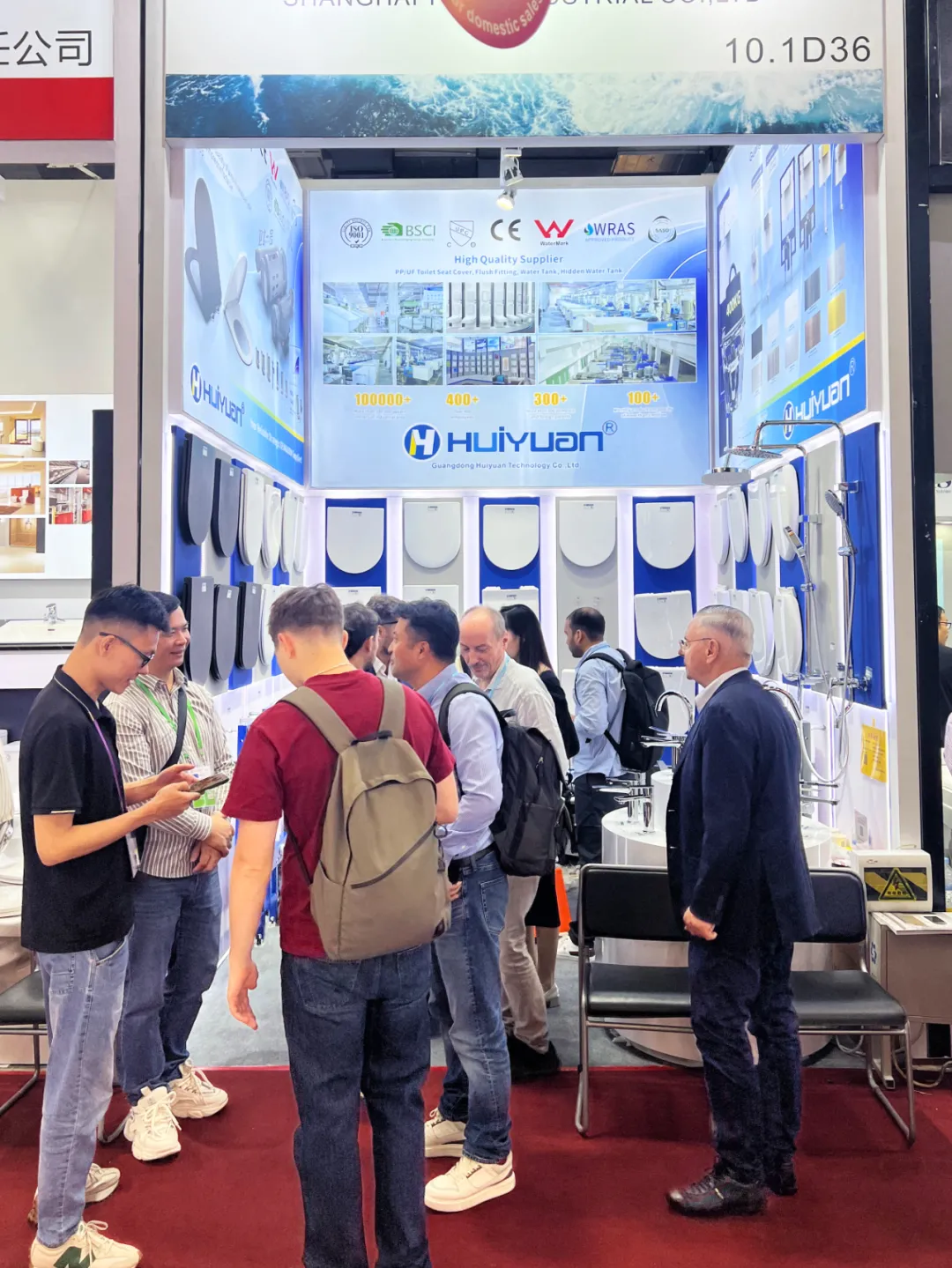 huiyuan makes its debut at the 138th canton fair its one stop solution for bathroom accessories attracts global buyers attention-5