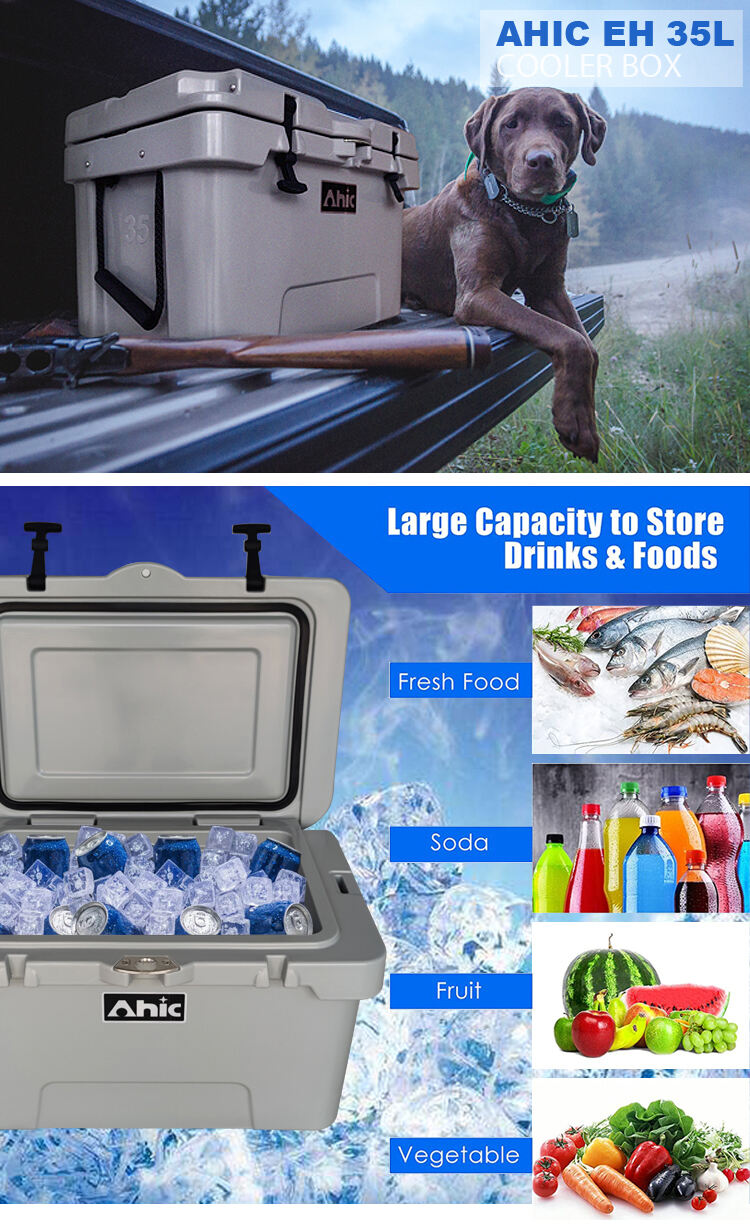 AHIC EH35 Heavy Duty Wholesale Ice Chest Cooler Box Portable Camping Coolers Chillers Fishing factory