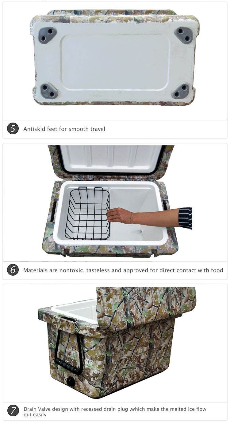 Portable Plastic Rotomolded Recycled Insulated Cooler Box manufacture