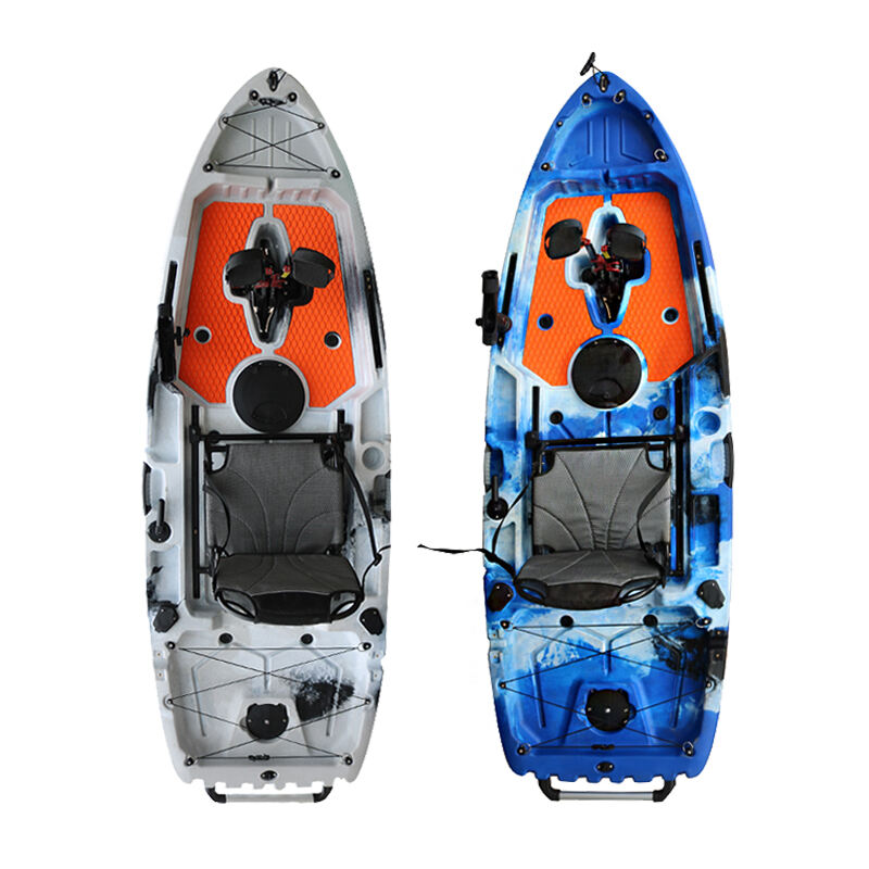 Durable 11.8ft Single-Seater Kayak with Pedal Drive LLDPE Hull Material for Fishing