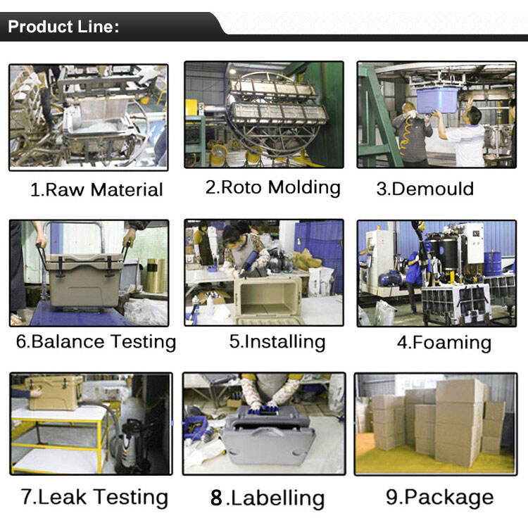 Portable Plastic Rotomolded Recycled Insulated Cooler Box factory