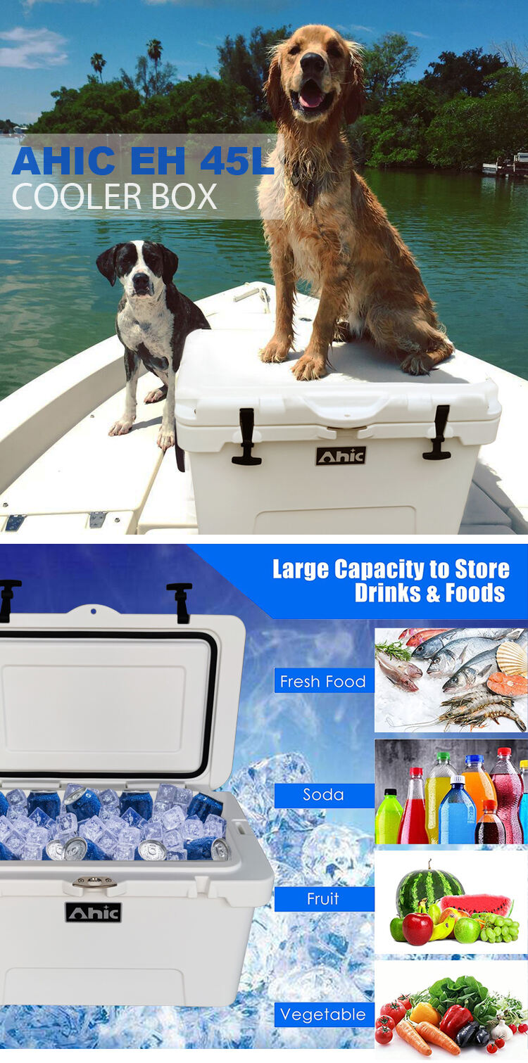 AHIC EH45 big hard cooler for camping fishing with handle supplier