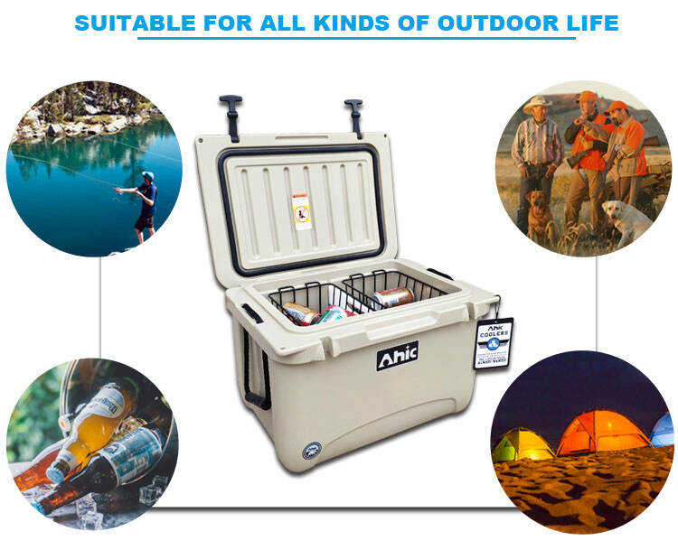 Hot selling RH35 hard coolers with portable handle for camping picnic supplier