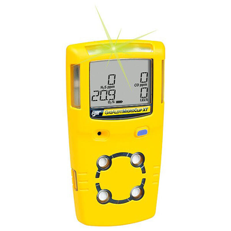 BW multi gas detector MicroClip XL MCXL-XWHM-Y-CN LEL O2 CO H2S gas leak detector supplier