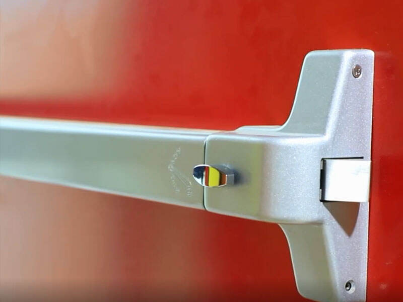 How to install Panic device on UL listed steel fire door