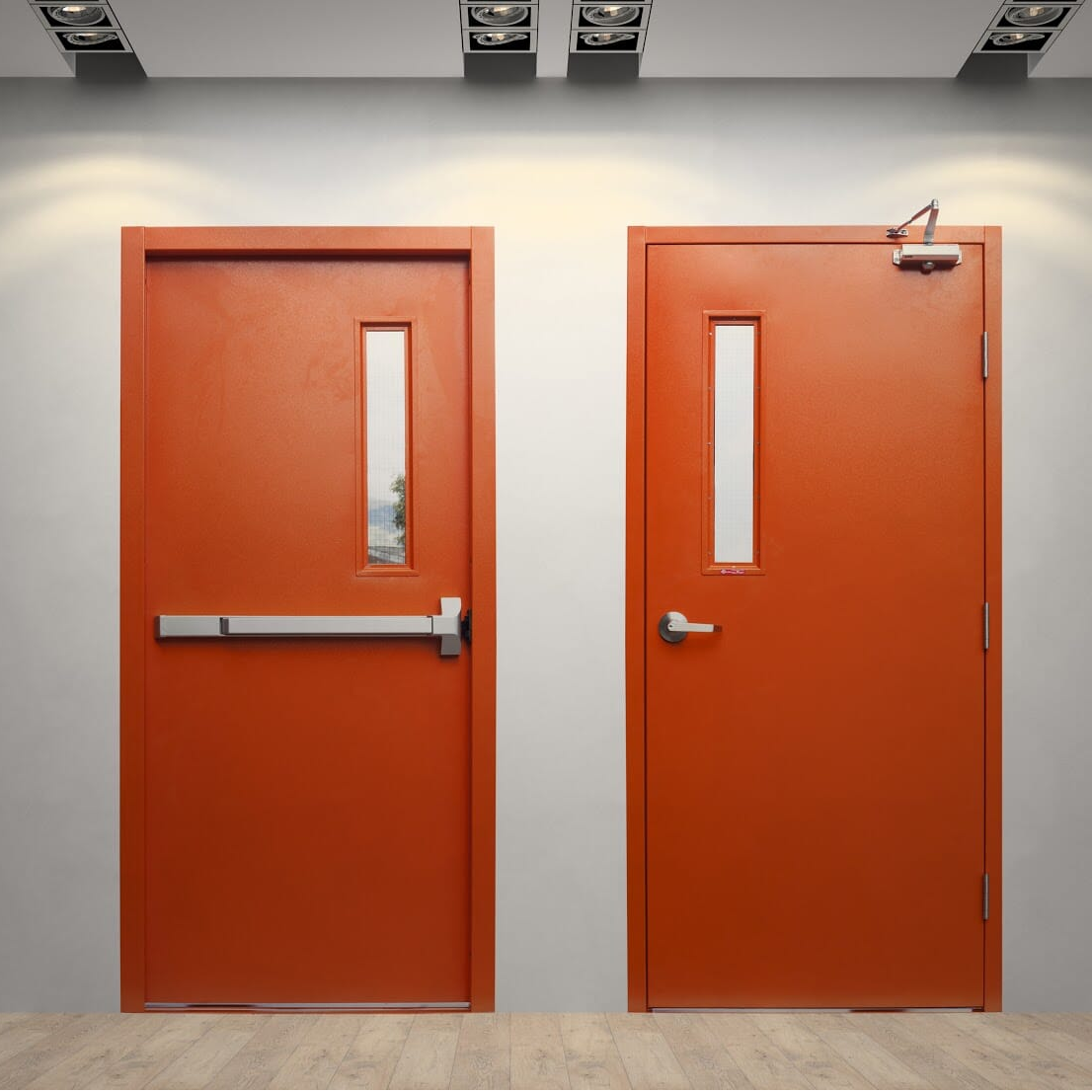 What are the advantages of steel fireproof doors compared to other materials?