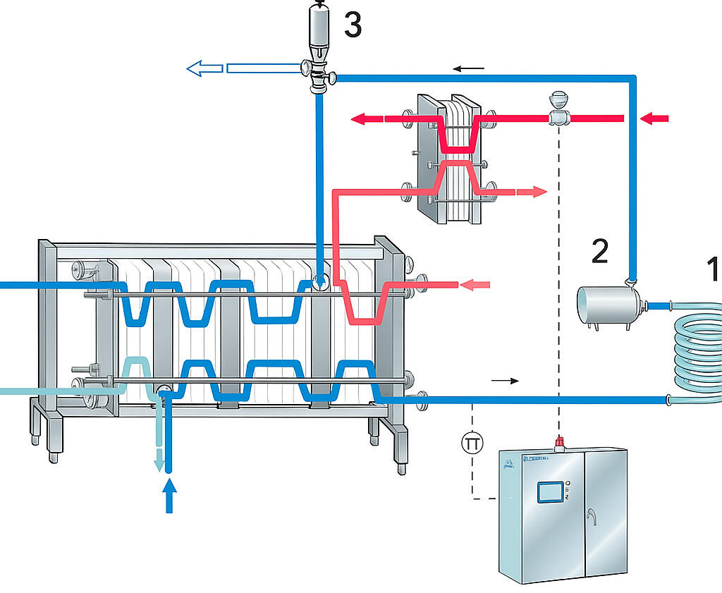 Flowchart of pasteurization process