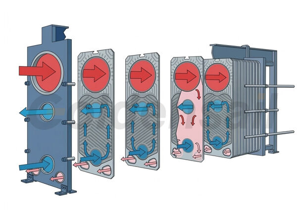 plate condenser working principle