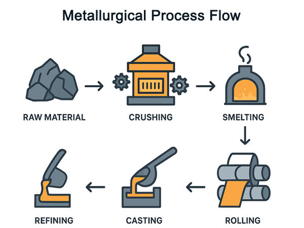 metallurgical process flow