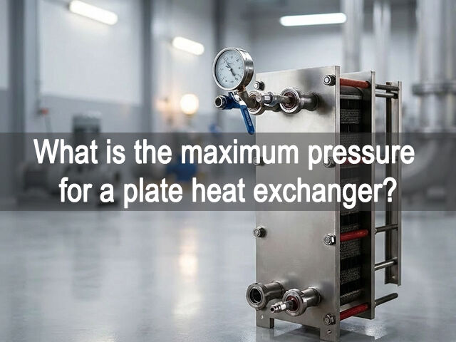 What is the maximum pressure for a plate heat exchanger?