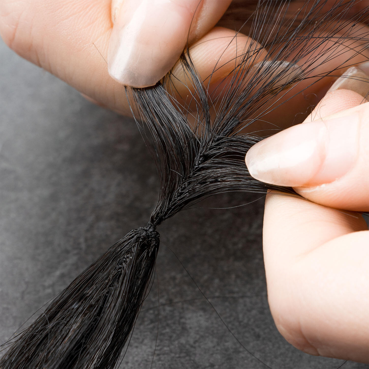 Estensioni per capelli vergini Remy naturali con microanello dritto | Estensioni per capelli a forma di piuma di qualità H6