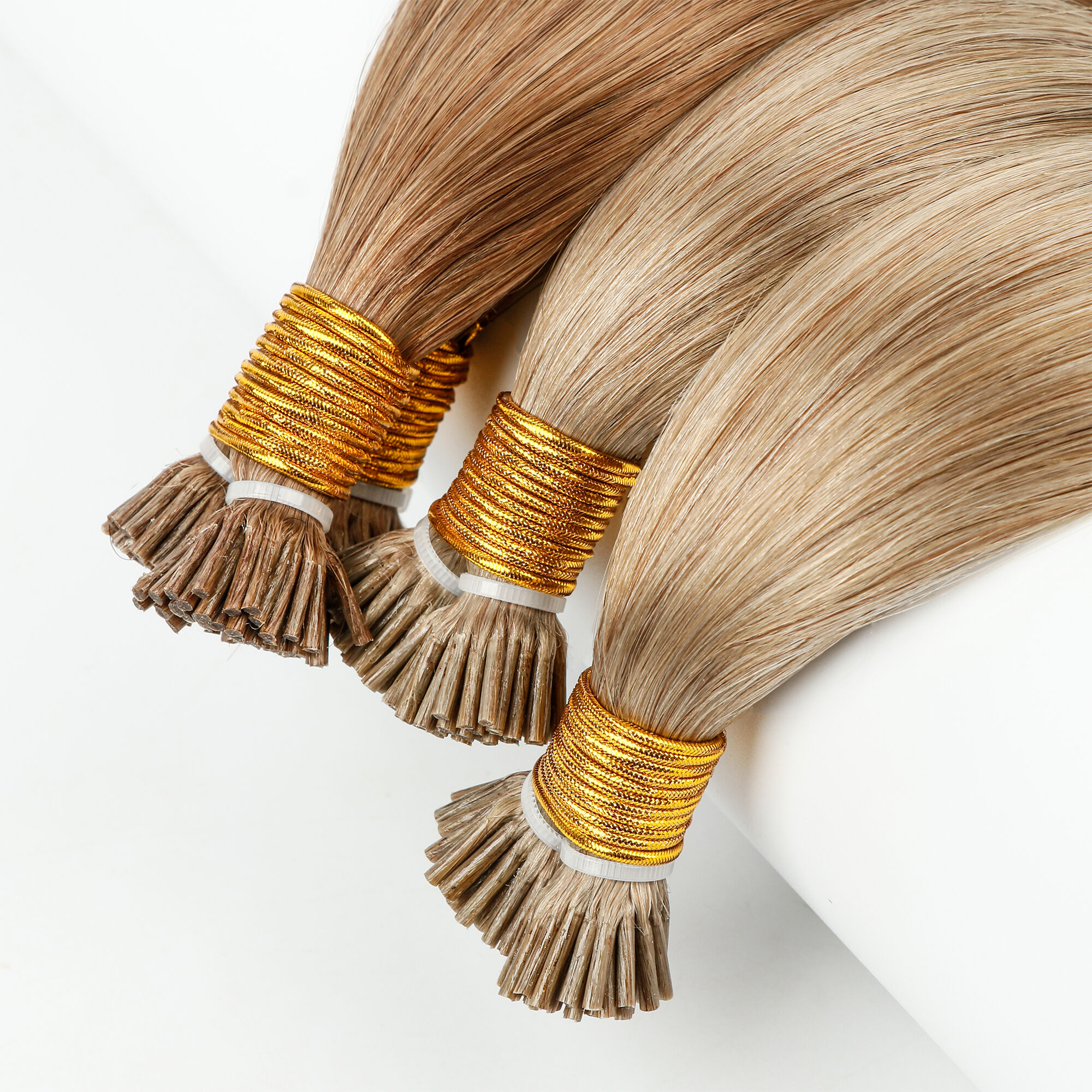Haohao Hair Factory Micro Beads Real Human Unprocessed Full Cuticle Aligned Remy Hair I  Tip Extensions