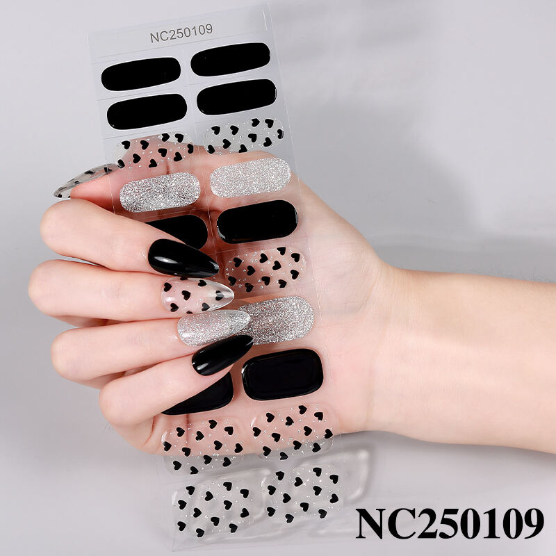 سوق الجملة، وكلاء، منتج منخفض التكلفة وعالي الجودة، ملصقات أظافر جل شبه مُعالج طويلة الأمد بالأشعة فوق البنفسجية