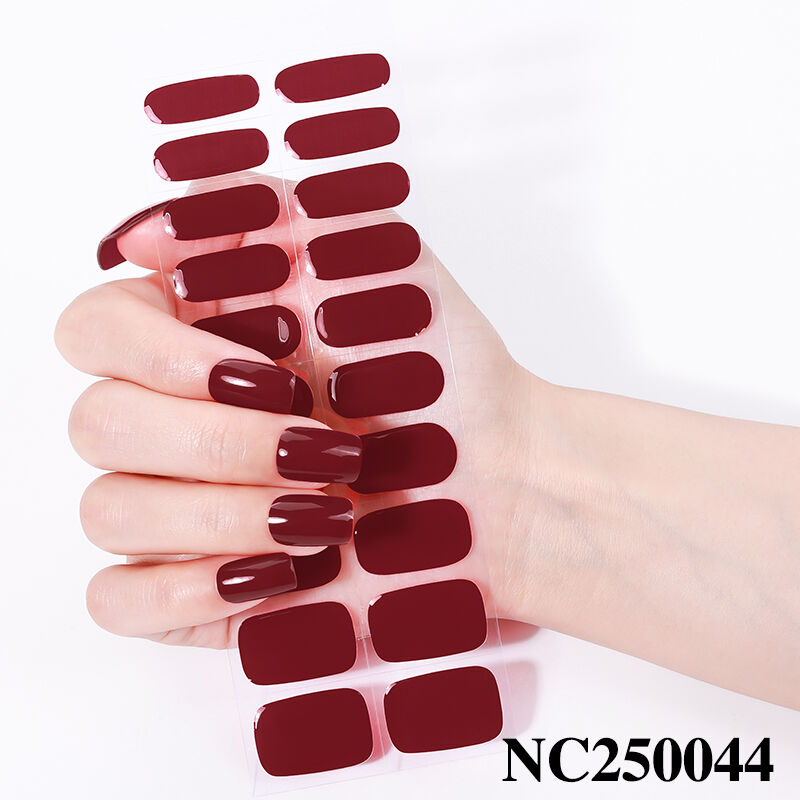 Wholesale Non-toxic Nail Product Strip High Glossy Waterproof Long Lasting UV Lamp Gel Nail Sticker