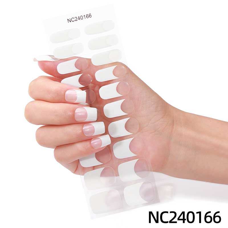 New Arrival Semi Cured Gel Nail Polish Sticker Long Lasting Real Gel Strips