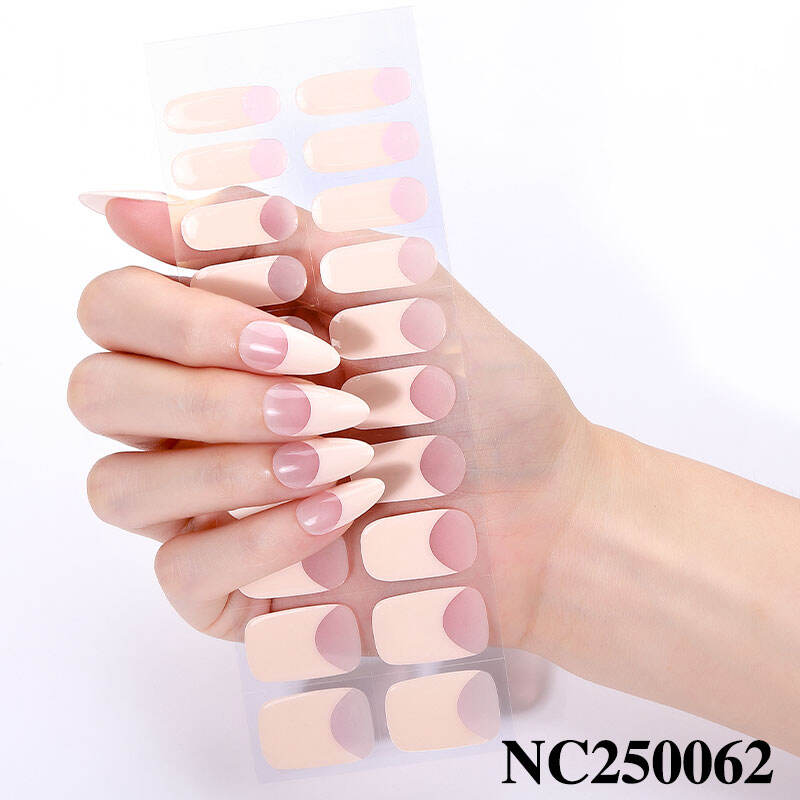 Summer Theme Nail Wraps Multi-color Gradient Nail Art Gel Stickers