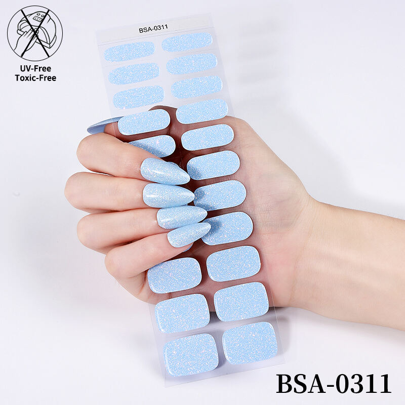 Fall Tortoiseshell Amber Design Self-Adhesive Gel Nail Strips Easy to Apply and Remove No UV Lamp Free Gel Nail Wraps Stickers