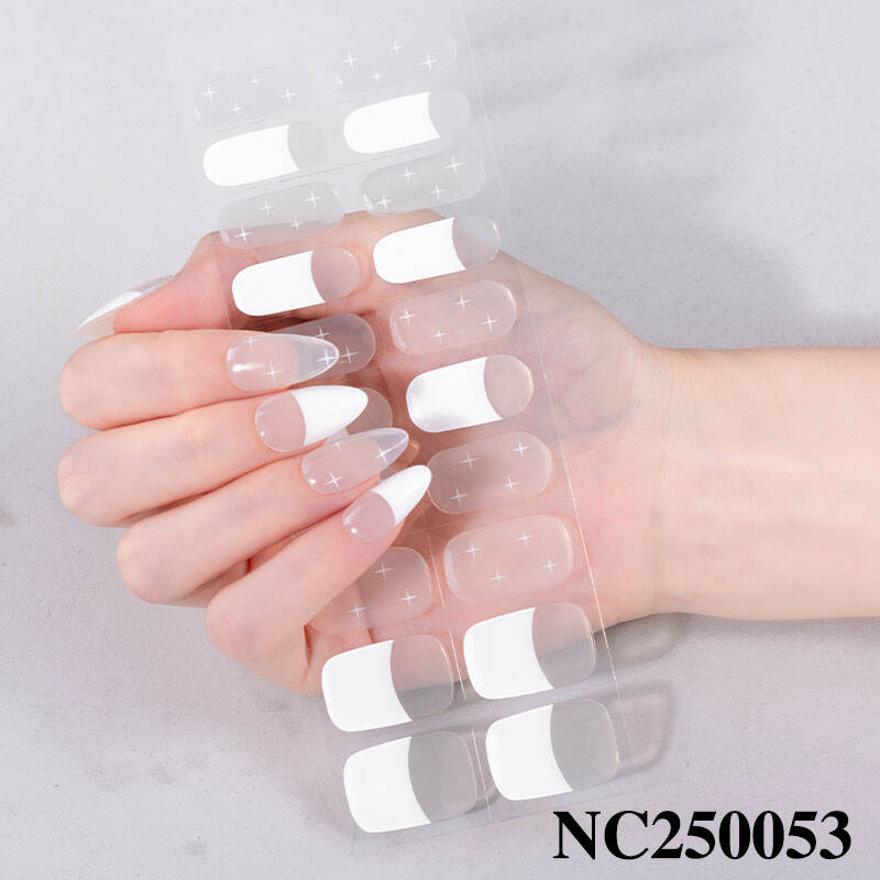 Gel Nail Polish Stickers and Light Sticker With UV Lamp Gel Nail Stickers Semi Cured Nail Stickers