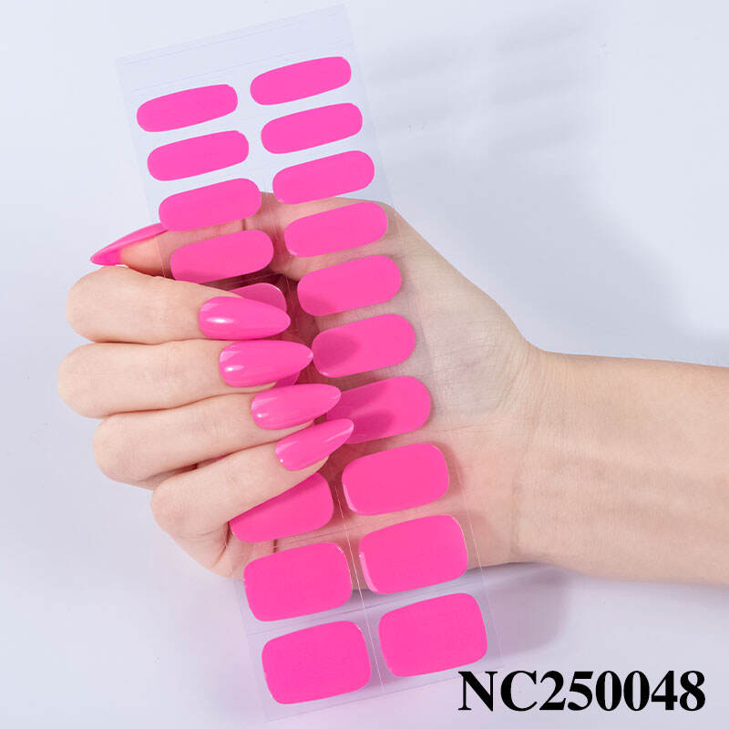 Nail Gel Ranked First in Sales Salon Quality Manicure Stickers Soild Color Gel Uv Nail Stickers Led 60s to Harden