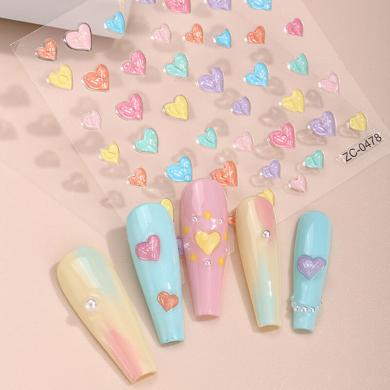 Băng dán nghệ thuật móng nổi, băng dán trang trí nhiều màu sắc, thân thiện với môi trường, dùng cho dịp Giáng sinh, phong cách Pháp, hoa, tùy chỉnh, 3D/5D, anh đào