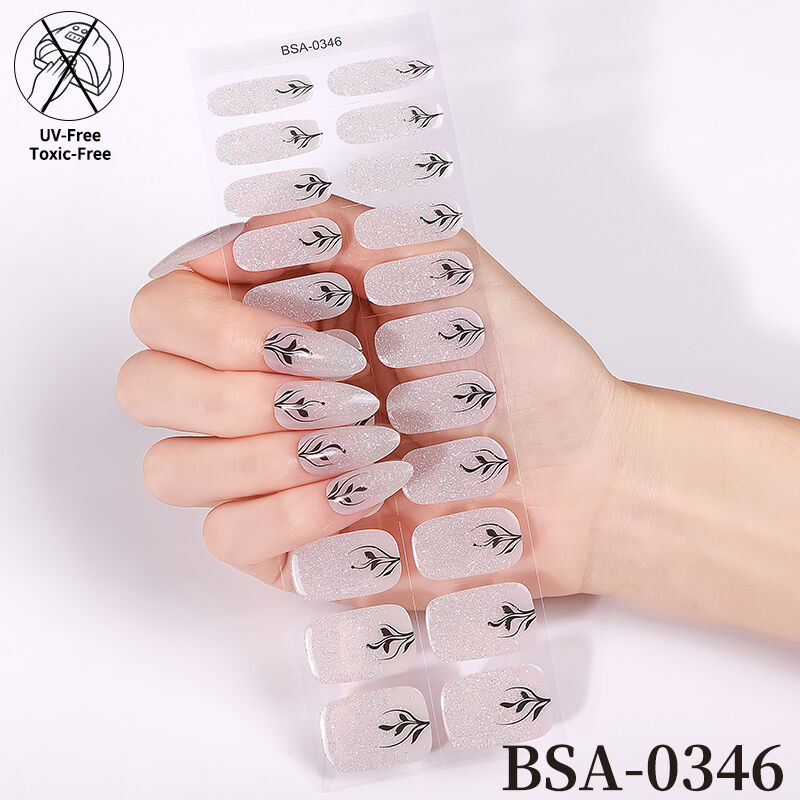 New Techniques Semi Solid Nail Glue No Uv Waterproof Nail Supplier No Uv Gel Nail Sticker
