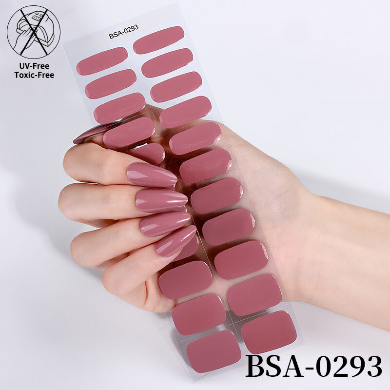 Hot Pop Sweet Cool Style Punk Rock Nail Gel Sticker No Bake Music Festival Nail Art Strips Design