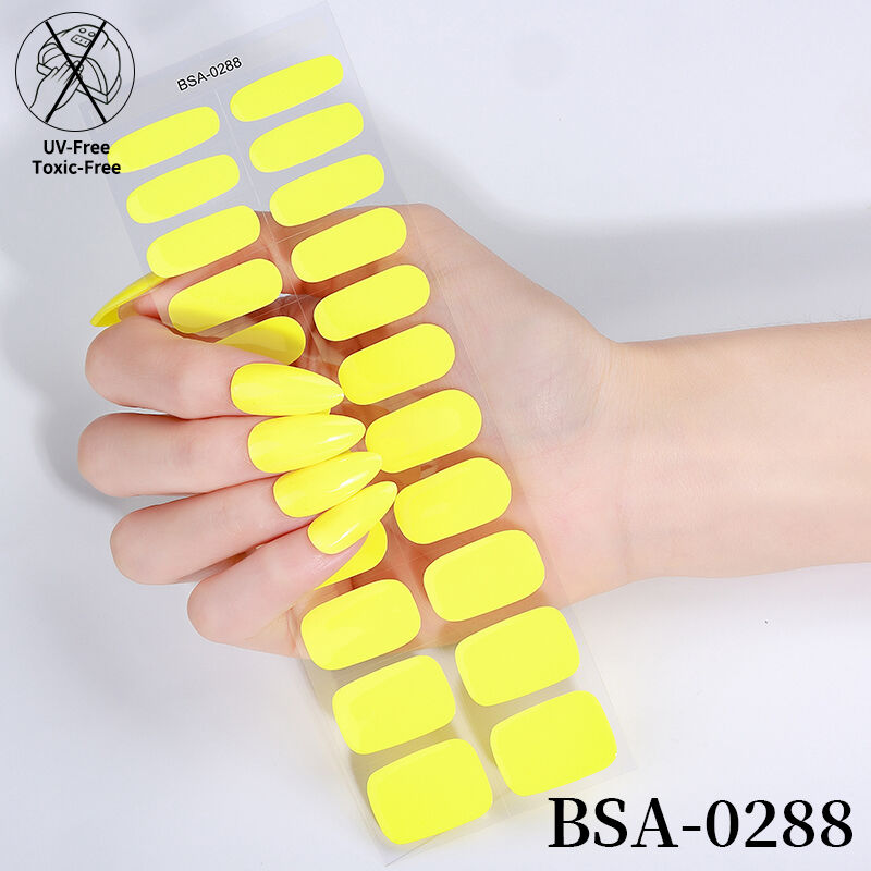 Adesivos para Unhas em Gel Personalizados Mais Vendidos, Sem UV, Noturnos e Unissex