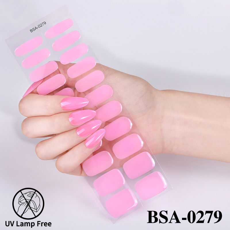 Mercado Atacadista: Adesivos para Unhas em Gel Sem UV, Cores CMYK, Adesivos para Unhas em Gel Livres de UV