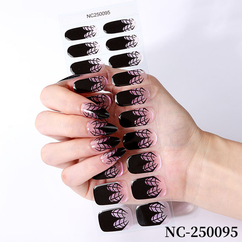 Gel nagelstickers zelfklevend lak effen kleur patch semi-geharde strips zonder UV-lamp online kopen