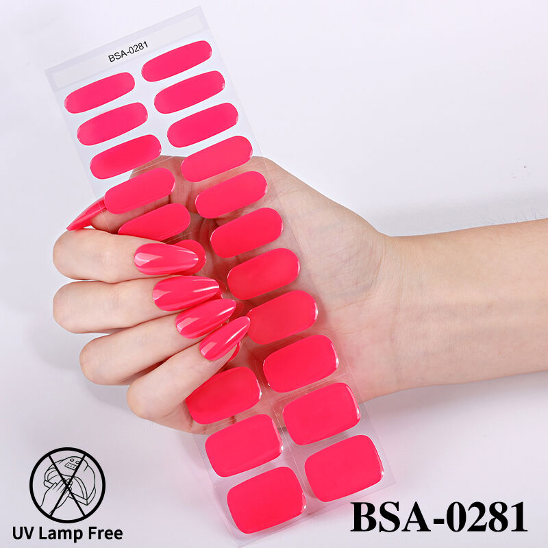 Novas Tendências de Natal: Adesivos para Unhas em Gel Totalmente Curados, Fáceis de Aplicar, Sem UV