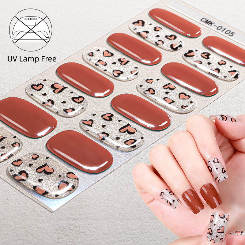 नई आवक: मुफ्त UV सेमी-क्योर जेल नेल स्टिकर, स्टॉक में उपलब्ध, कोई बेकिंग नहीं, सेमी-क्योर्ड व्रैप्स, जेल नेल स्टिकर