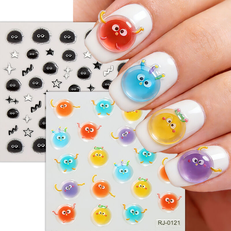 Explosion d’autocollants pour ongles : nouveau produit pour la Saint-Valentin, feuilles d’autocollants artistiques pour enfants, autocollants plastiques pour ongles