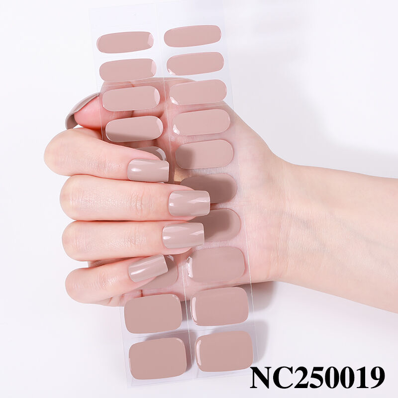 Salon Quality 3D Luxury French Autumn Winter Gel Nail Stickers & Wraps UV Lamp Semi-Cured Non-Toxic Waterproof